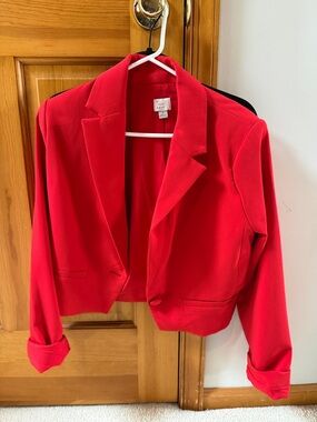a new day Cropped Red Blazer Jacket